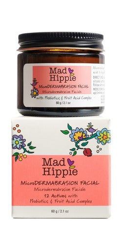 Mad Hippie Microdermabasion Facial - 12 Actives with Probiotic & Fruit Acid Complex 60g