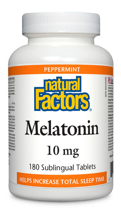 Natural Factors Melatonin 10mg Quick Release Plus Timed Release Bi-Layer Tablets 90Bi-Layer Tablets