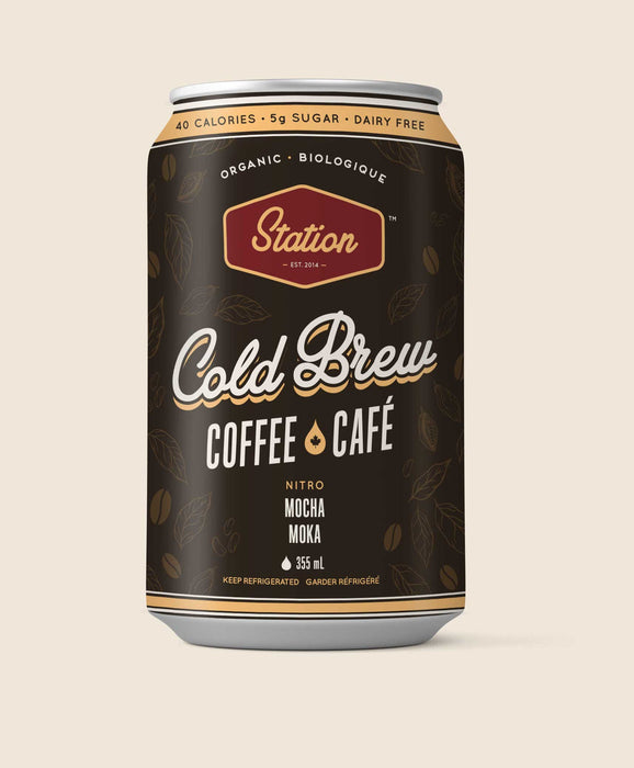 Station Cold Brew Coffee, Mocha  355ml