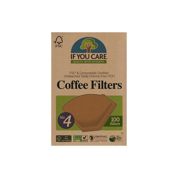 If You Care No. 4 Size Coffee Filters 100