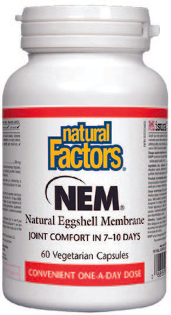 Natural Factors "NEM" Natural Eggshell Memebrane 60 Vegecaps