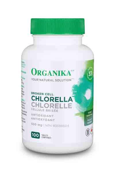 Organika Chlorella 500mg 100 tablets