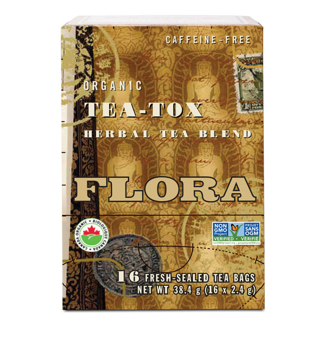 Tea-Tox Flora Herbal Teas - Organic 16 Tea Bags