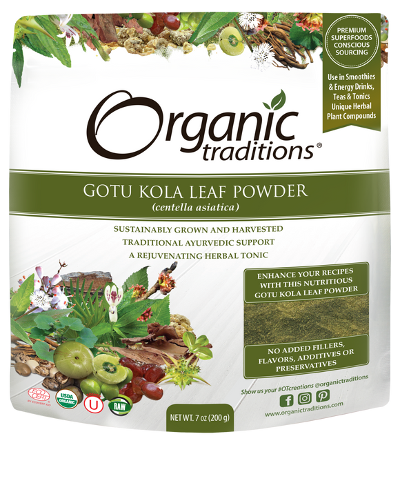 Organic Traditions Gotu Kola Leaf Powder 200g