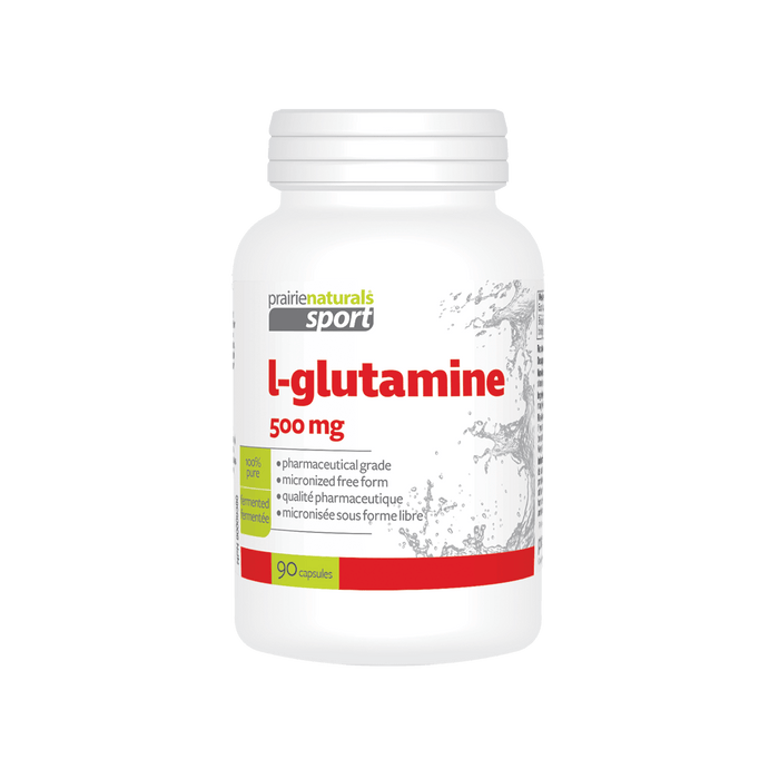 Prairie Naturals Sport - L-Glutamine 500mg 90 Capsules