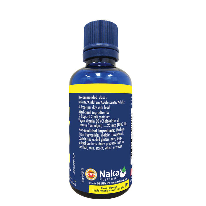 Naka Vegan D3 Liquid 1000 IU 50ml