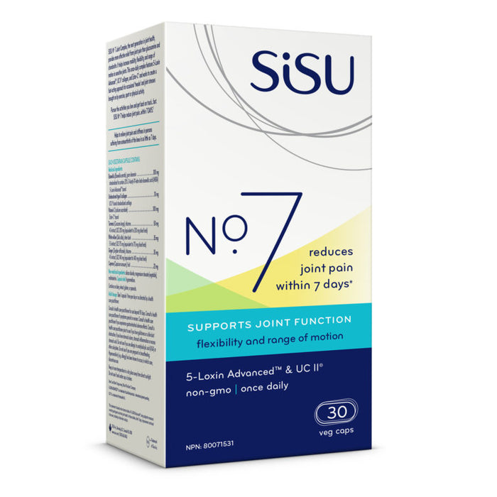 SISU No. 7 Reduces Joint Pain within 7 days 30 Vegecaps