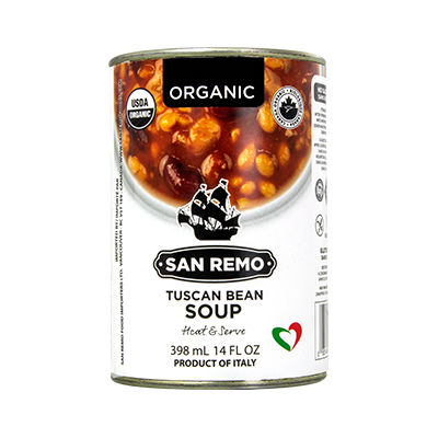 San Remo Organic Soups - Tuscan Bean 398ml