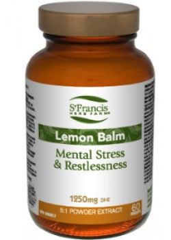 St. Francis - Lemon Balm (High Potency 1250 mg) 60 Vegecaps