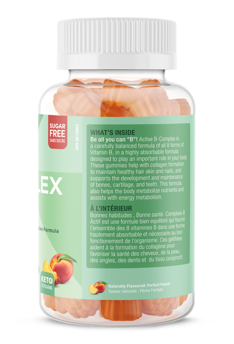 Suku Active B-Complex Gummies Peach Flavour 60gummies