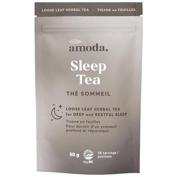 Amoda Sleep Tea Loose Leaf Herbal tea for Deep and Restful Sleep - Passionflower, Valerian, Chamomile, Lavender, Lemon Balm 50g