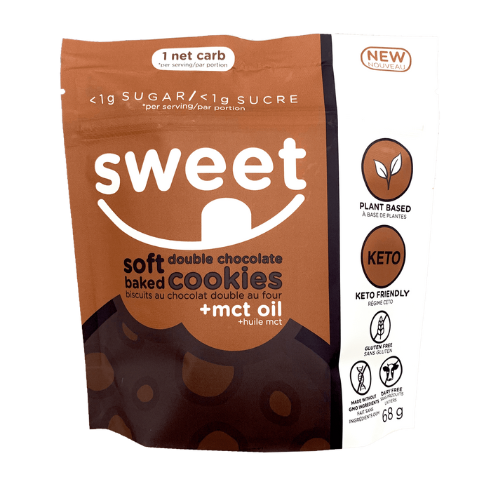 Sweet Soft Baked Double Chocolate Keto Cookies 68g