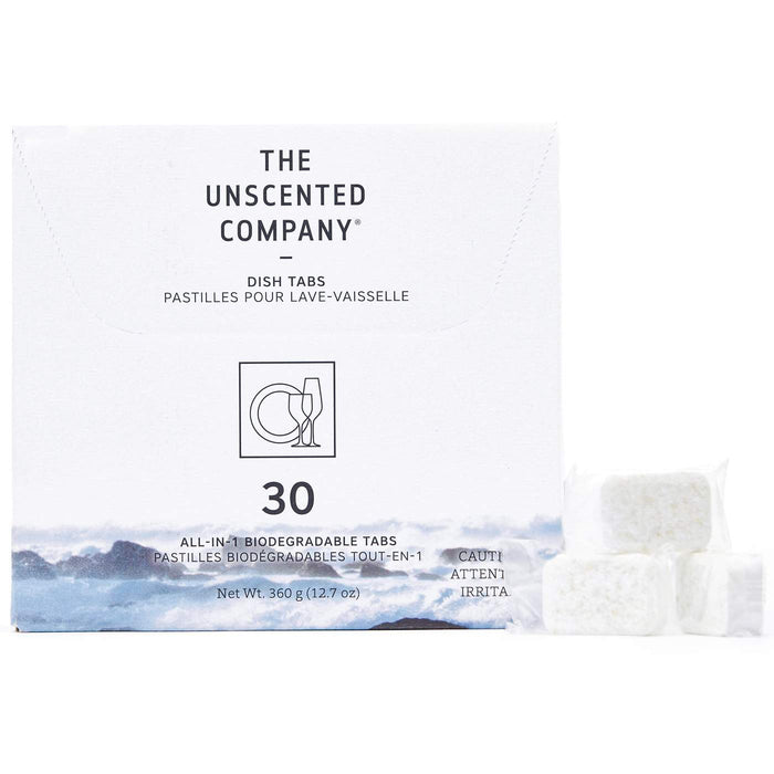 The Unscented Company Dish Tabs - All-In-1 Biodegradable 30 Tabs