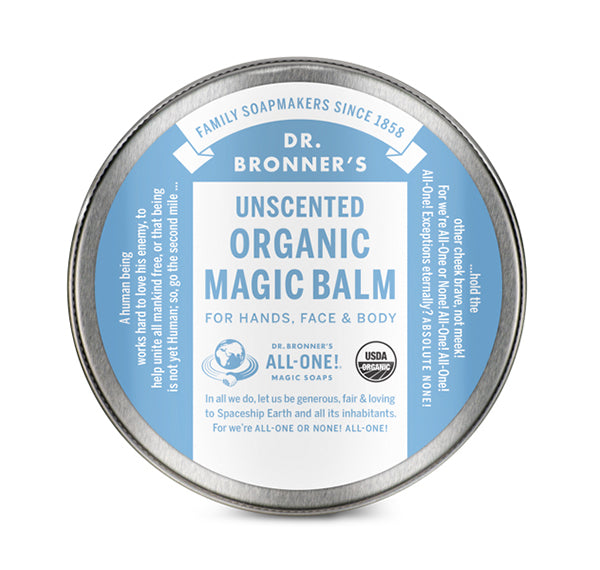 Dr.Bronner's Organic Magic Balm Unscented - For Hands, Face & Body 57g