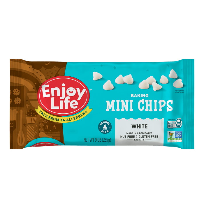 Enjoy Life White Chocolate Mini Chips - Gluten Free, Nut Free. 255g