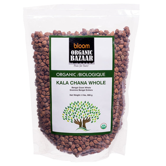 Green Valley Foods Bloom Organic Kala Chana Whole 908g