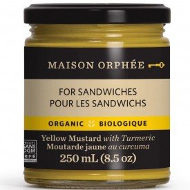 Maison Orphee Organic Mustard - Yellow Mustard with Turmeric 250ml