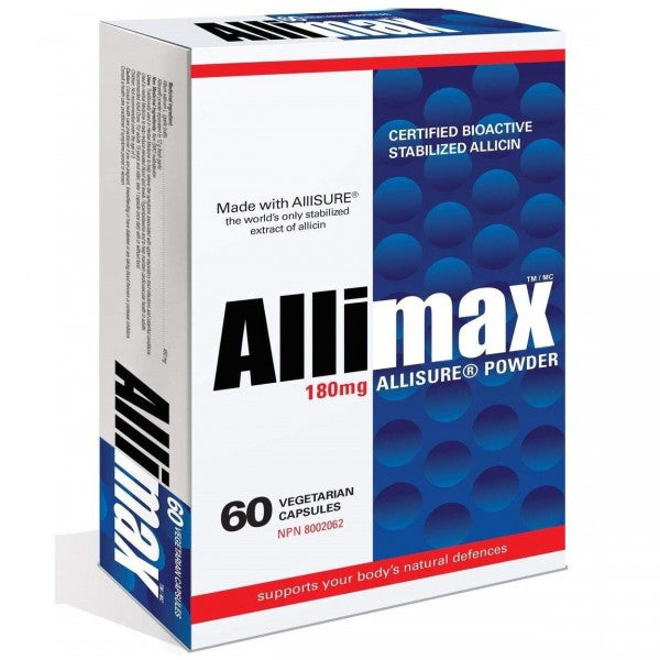 Allimax Allisure Garlic Powder 180mg 60vegicaps