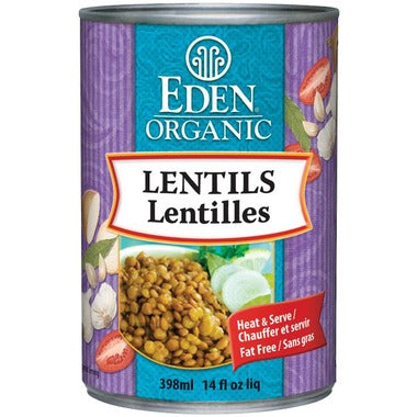 Eden Organic Lentils 398ml
