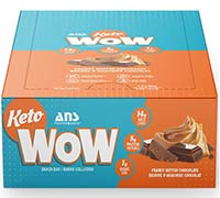 ANS WOW Keto Bar Peanut Butter Chocolate Case