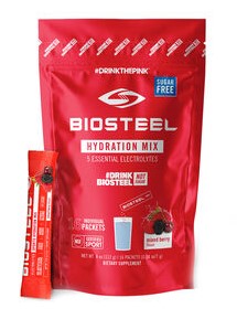 Biosteel Hydration Mix Powder - Mixed Berry Flavour, Sugar Free, Vegan 16x7g sachets