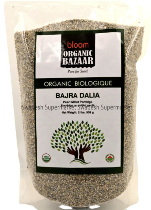 Bloom Organic Bazaar Bajra Dalia (Pearl Millet Porridge) Organic  908g