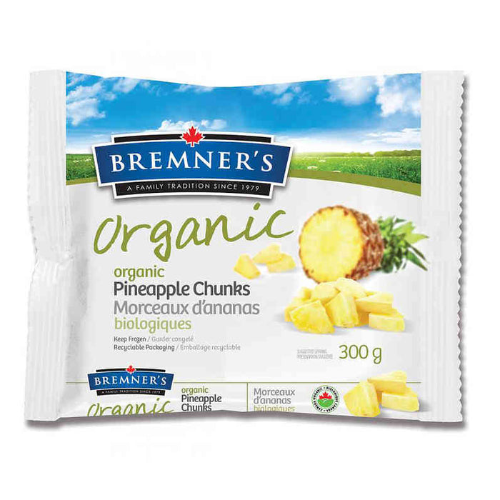 Bremner's Organic Pineapple Chunks 300g
