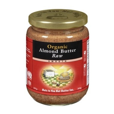 Nuts To Your Butter Inc Almond Butter - Organic Raw Smooth 365g