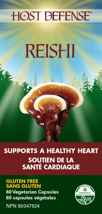Host Defense Mushrooms Reishi - Healthy Heart 60 Vegecaps