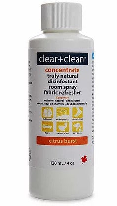 Clear+Clean - 3-In-1 Disinfectant, Fabric Refresher & Air Freshener Concentrate Refills - Citrus Blast 120ml