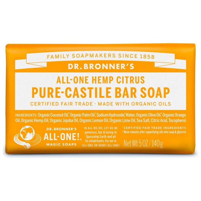 Dr. Bronner's 18-In-1 Pure Castile Bar Soap Citrus 140g