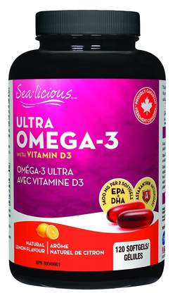 Sea-Licious Ultra Omega-3 With D3 120softgels