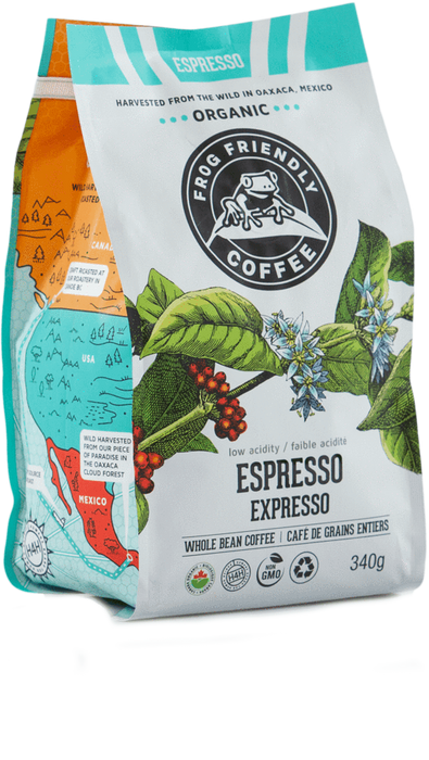 Frog Friendly Organic Coffee - Whole Bean - Expresso 340g