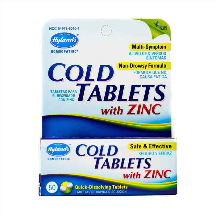 Hyland's Cold Tablets with Zinc 50 Tablets