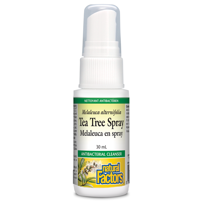Natural Factors Tea Tree Spray - Antibacterial Cleanser 30ml