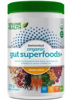 Genuine Health Fermented Organic Gut Superfoods+ (Orange Ginger) 273g