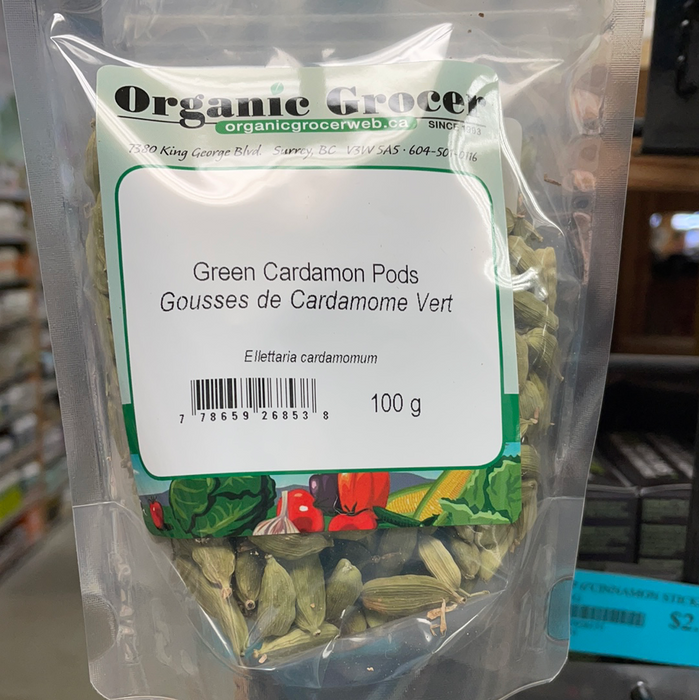 Organic Grocer Green Cardamon Pods 50g