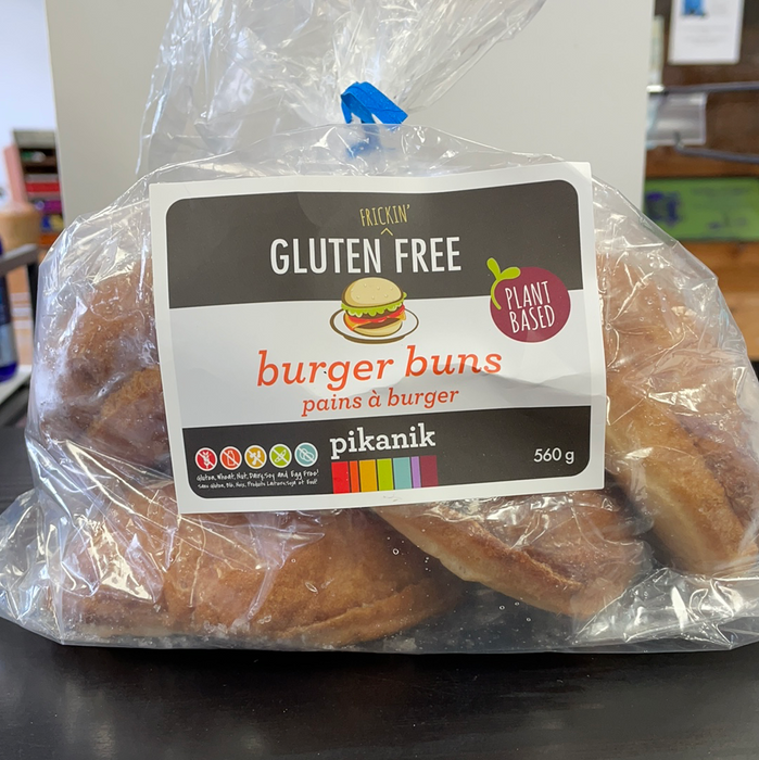 Pikanik Gluten Frickin' Free Vegan Burger Buns (GF) 4 Pack