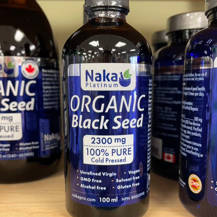 Naka Black Seed Oil Organic 100% Pure Cold Pressed 100ml