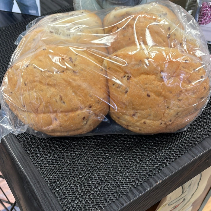 Fresh Potato Bread - Hamburger Buns (Flax) 6 buns