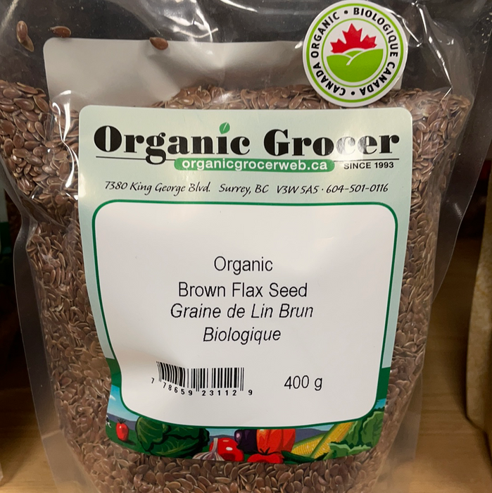 Organic Grocer Organic Brown Flax Seed 400g