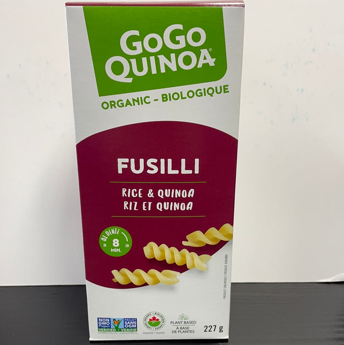 GoGo Quinoa Organic Pasta Noodles - Fusilli 227g