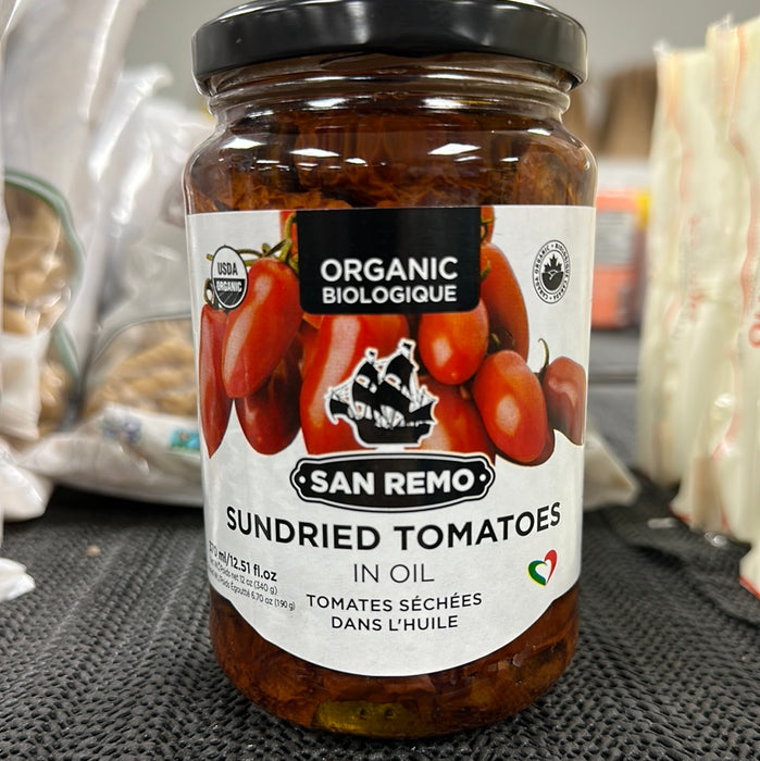 San Remo Organic Sundried Tomatoes In Oil 370ml