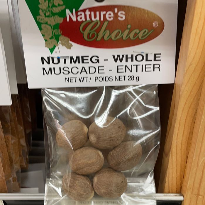 Nature's Choice Spices & Seasonings - Nutmeg Whole 28g