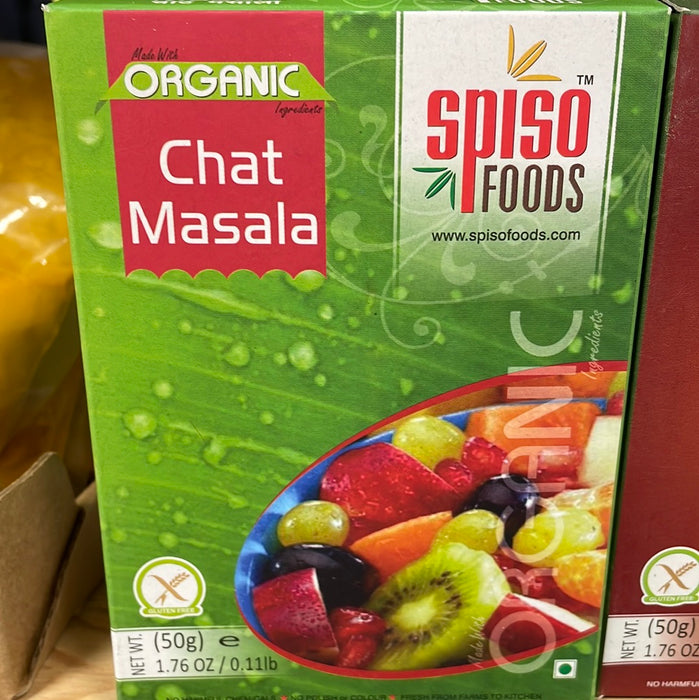 Spiso Foods Chat Masala Organic - Spice Blend 50g