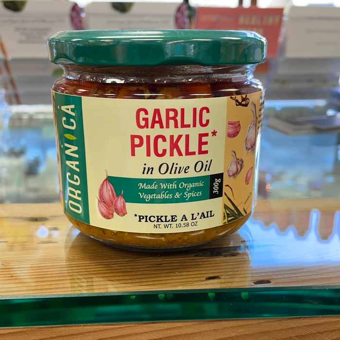 Organica Garlic Pickle In Olive Oil  300g