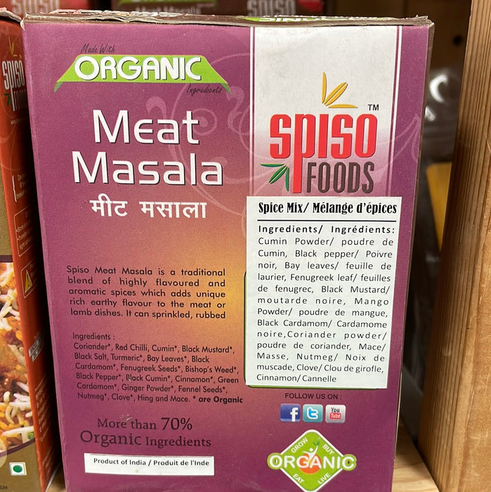 Spioso Foods Meat Masala Organic - Spice Blend 50g