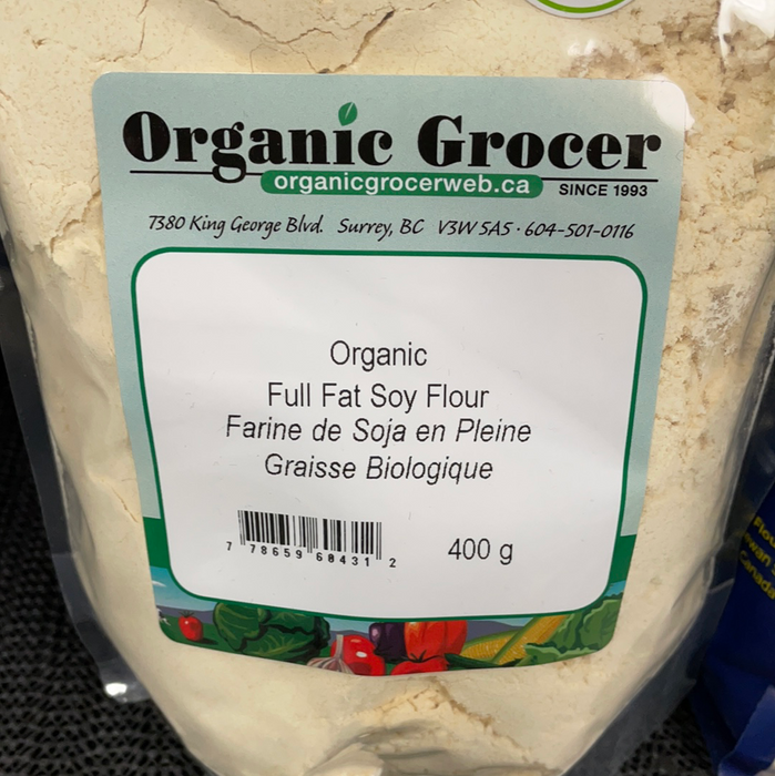 Organic Grocer Organic Full Fat Soy Flour 400g