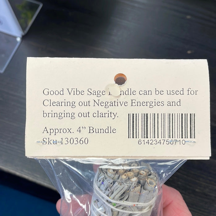 Good Vibes Sage Bundle - White Sage, Daisy Flower, Purple & Lilac Liminium Sinuatum Statice 4"wand