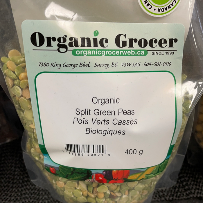 Organic Grocer Organic Split Green Peas 400g